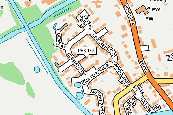 PR3 1FX map - OS OpenMap – Local (Ordnance Survey)