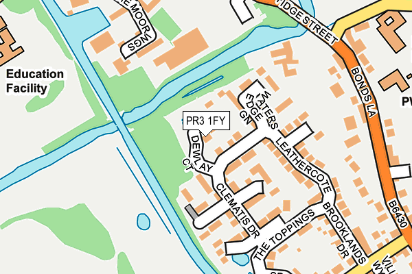 PR3 1FY map - OS OpenMap – Local (Ordnance Survey)