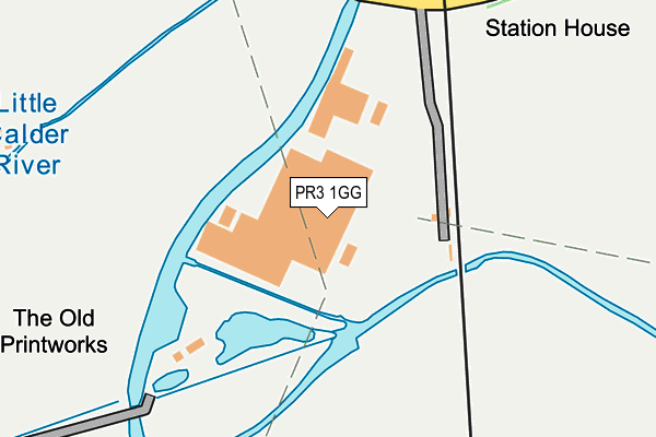 PR3 1GG map - OS OpenMap – Local (Ordnance Survey)
