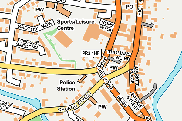 PR3 1HF map - OS OpenMap – Local (Ordnance Survey)