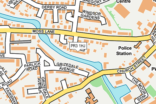 PR3 1HJ map - OS OpenMap – Local (Ordnance Survey)