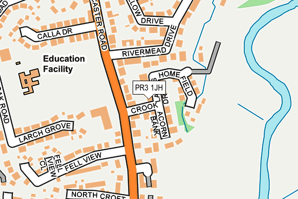 PR3 1JH map - OS OpenMap – Local (Ordnance Survey)