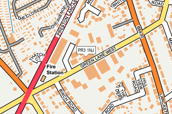 PR3 1NJ map - OS OpenMap – Local (Ordnance Survey)