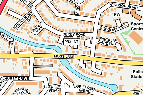 PR3 1NT map - OS OpenMap – Local (Ordnance Survey)