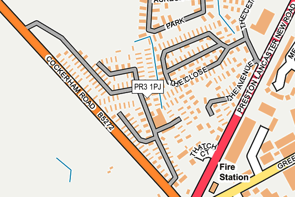 PR3 1PJ map - OS OpenMap – Local (Ordnance Survey)