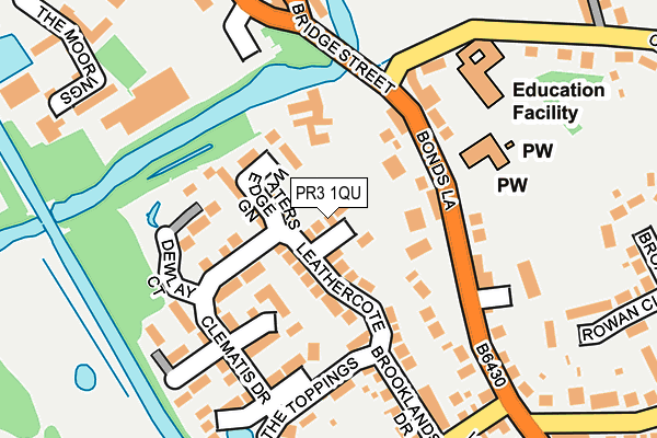 PR3 1QU map - OS OpenMap – Local (Ordnance Survey)
