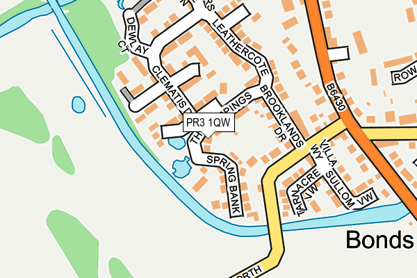 PR3 1QW map - OS OpenMap – Local (Ordnance Survey)