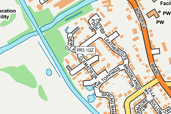 PR3 1QZ map - OS OpenMap – Local (Ordnance Survey)