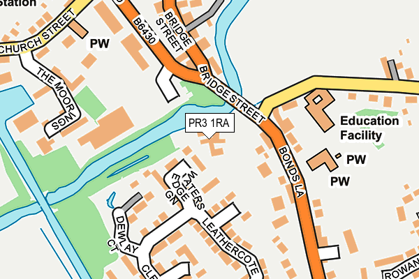PR3 1RA map - OS OpenMap – Local (Ordnance Survey)