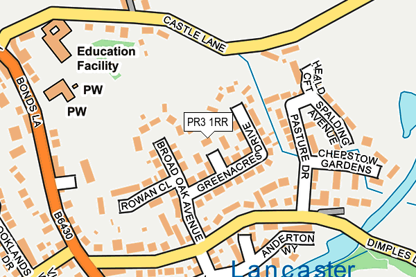 PR3 1RR map - OS OpenMap – Local (Ordnance Survey)