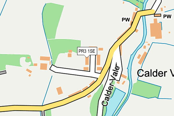 PR3 1SE map - OS OpenMap – Local (Ordnance Survey)