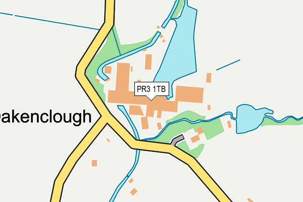 PR3 1TB map - OS OpenMap – Local (Ordnance Survey)