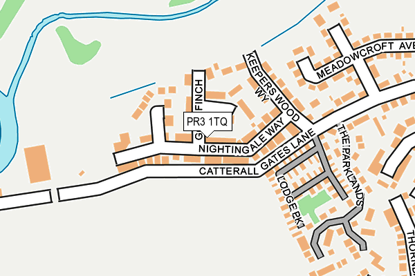 PR3 1TQ map - OS OpenMap – Local (Ordnance Survey)