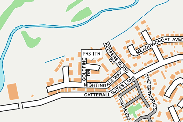 PR3 1TR map - OS OpenMap – Local (Ordnance Survey)