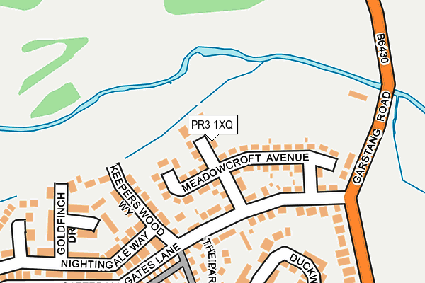 PR3 1XQ map - OS OpenMap – Local (Ordnance Survey)