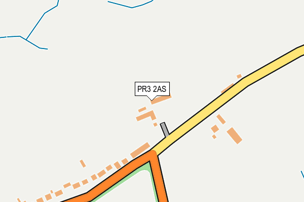 PR3 2AS map - OS OpenMap – Local (Ordnance Survey)