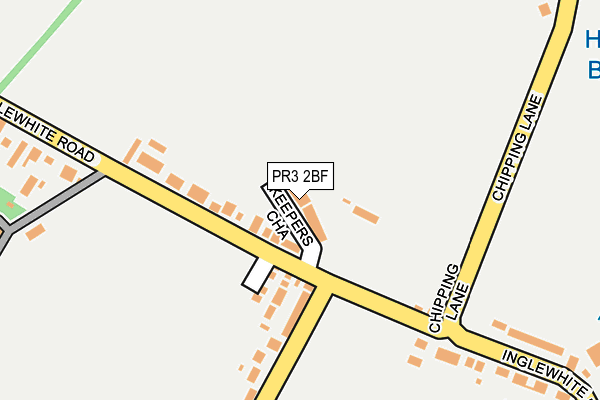 PR3 2BF map - OS OpenMap – Local (Ordnance Survey)