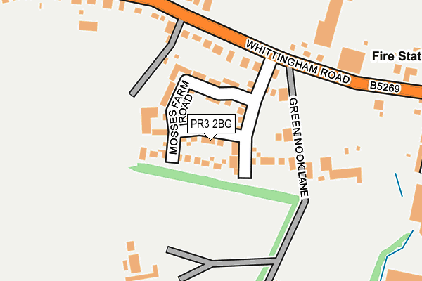 PR3 2BG map - OS OpenMap – Local (Ordnance Survey)