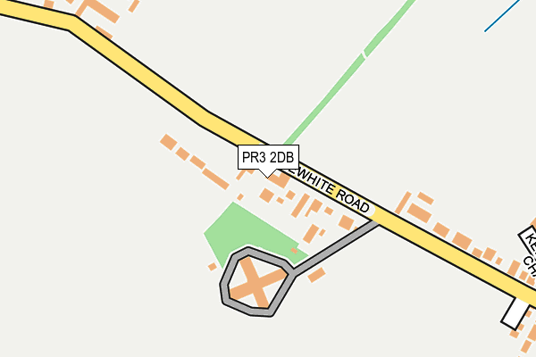 PR3 2DB map - OS OpenMap – Local (Ordnance Survey)