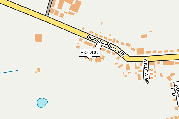 PR3 2DQ map - OS OpenMap – Local (Ordnance Survey)