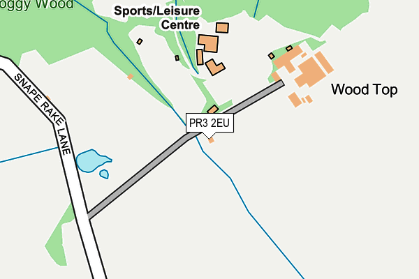 PR3 2EU map - OS OpenMap – Local (Ordnance Survey)