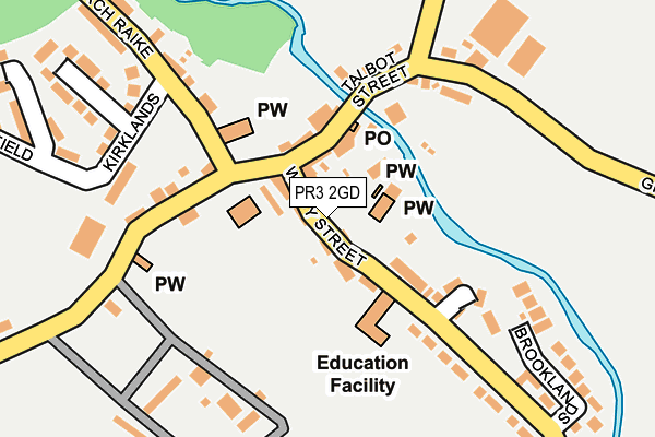 PR3 2GD map - OS OpenMap – Local (Ordnance Survey)