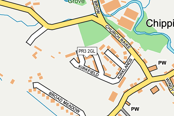 PR3 2GL map - OS OpenMap – Local (Ordnance Survey)