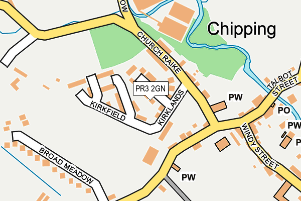 PR3 2GN map - OS OpenMap – Local (Ordnance Survey)