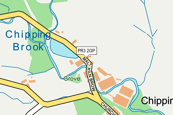 PR3 2GP map - OS OpenMap – Local (Ordnance Survey)