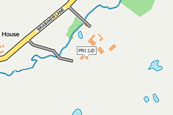 PR3 2JD map - OS OpenMap – Local (Ordnance Survey)