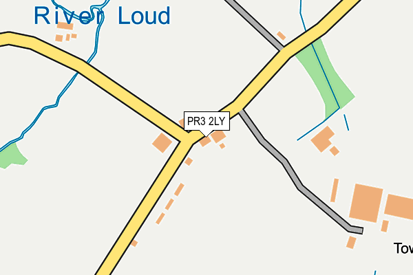 PR3 2LY map - OS OpenMap – Local (Ordnance Survey)