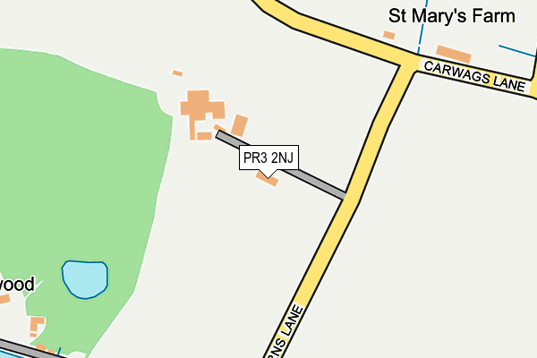 PR3 2NJ map - OS OpenMap – Local (Ordnance Survey)