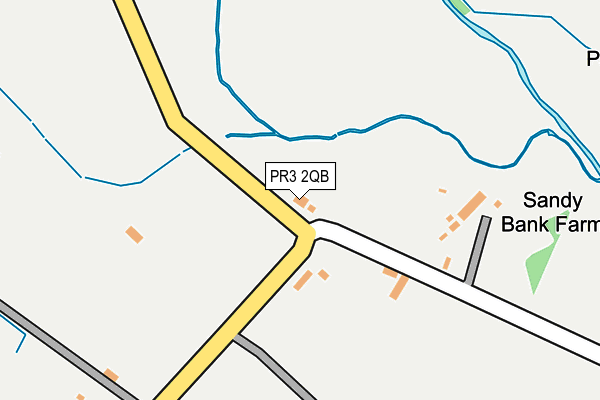 PR3 2QB map - OS OpenMap – Local (Ordnance Survey)
