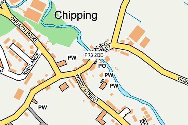 PR3 2QE map - OS OpenMap – Local (Ordnance Survey)