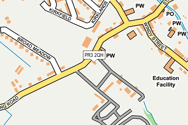 PR3 2QH map - OS OpenMap – Local (Ordnance Survey)