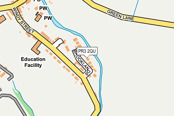 PR3 2QU map - OS OpenMap – Local (Ordnance Survey)