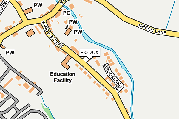 PR3 2QX map - OS OpenMap – Local (Ordnance Survey)