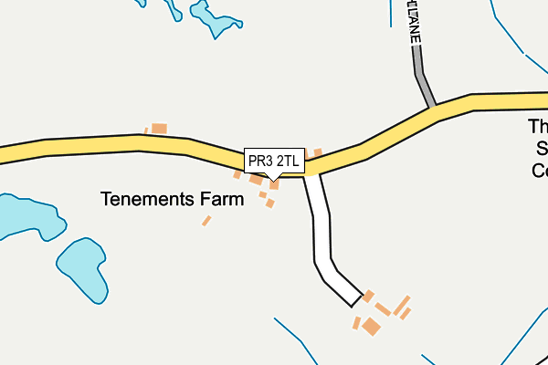 PR3 2TL map - OS OpenMap – Local (Ordnance Survey)