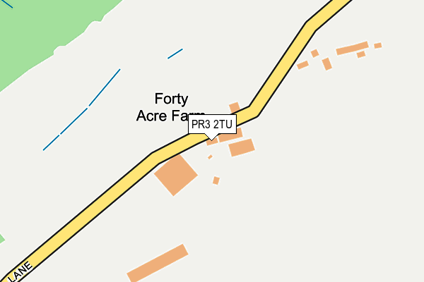 PR3 2TU map - OS OpenMap – Local (Ordnance Survey)