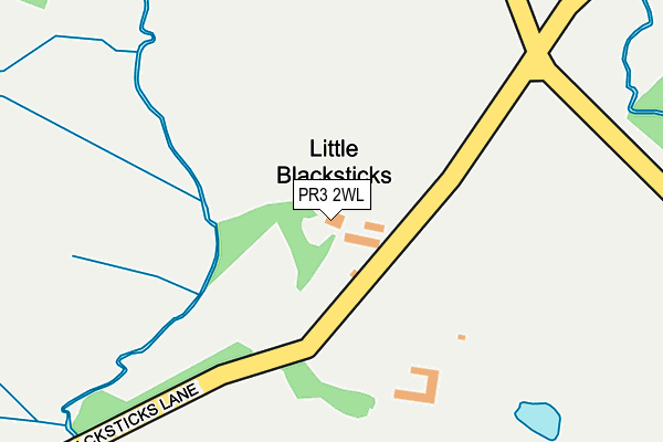 PR3 2WL map - OS OpenMap – Local (Ordnance Survey)