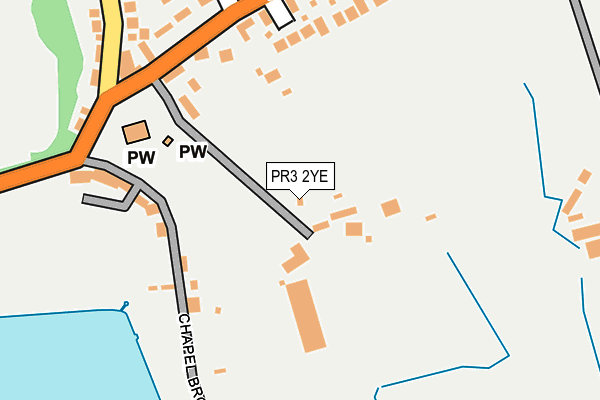 PR3 2YE map - OS OpenMap – Local (Ordnance Survey)