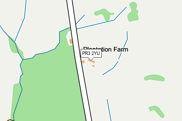 PR3 2YU map - OS OpenMap – Local (Ordnance Survey)