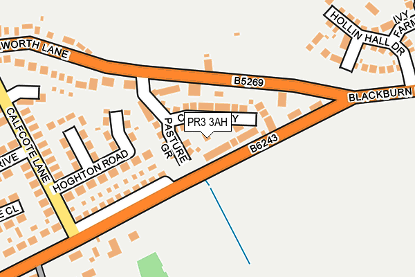 PR3 3AH map - OS OpenMap – Local (Ordnance Survey)