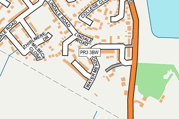 PR3 3BW map - OS OpenMap – Local (Ordnance Survey)