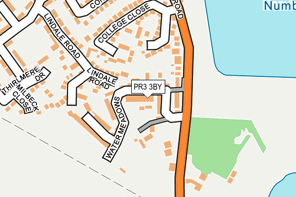 PR3 3BY map - OS OpenMap – Local (Ordnance Survey)
