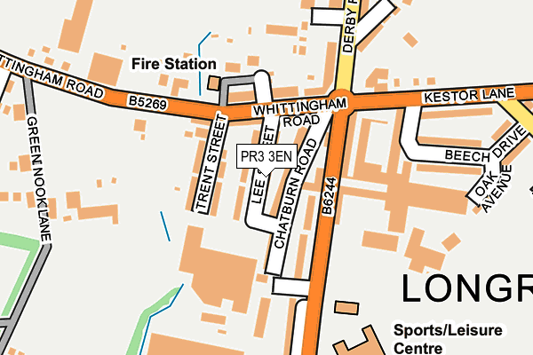 PR3 3EN map - OS OpenMap – Local (Ordnance Survey)