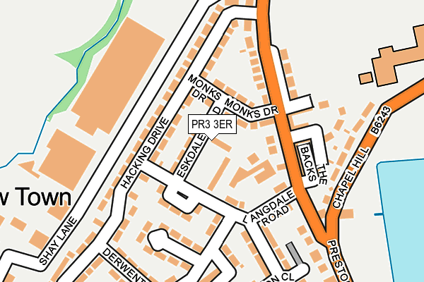 PR3 3ER map - OS OpenMap – Local (Ordnance Survey)