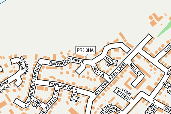 PR3 3HA map - OS OpenMap – Local (Ordnance Survey)