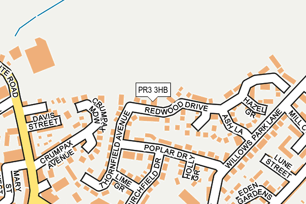 PR3 3HB map - OS OpenMap – Local (Ordnance Survey)