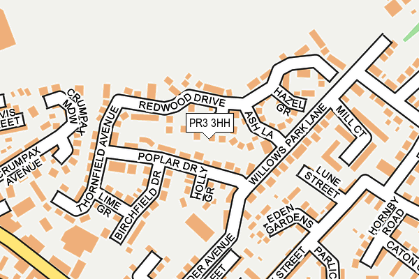 PR3 3HH map - OS OpenMap – Local (Ordnance Survey)